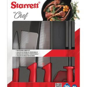 Chef Knife Set 6 pc Red BKK-6R1