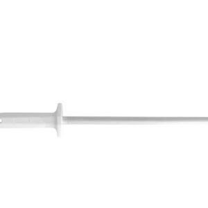 Sharpening Steel Knurled Finish 10" (250mm) White Handle - BKW407-10