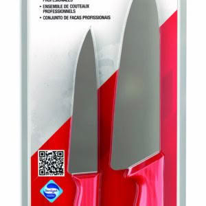 Kitchen Knife Set 2 pc Red (BKK-2R)