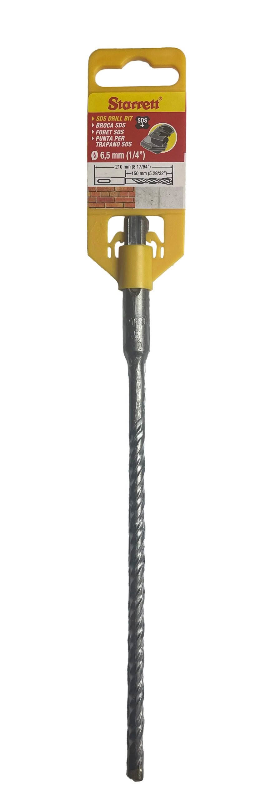 SDS 2 point drill 6.5mm X210mm