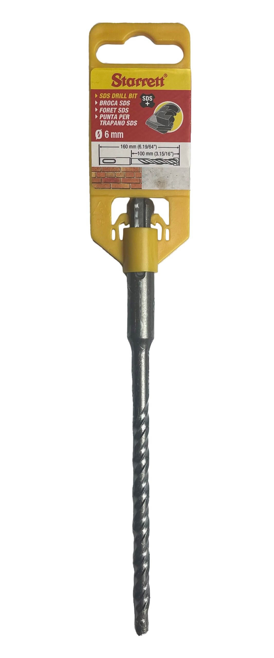 SDS 2 point drill 6mm X 160mm