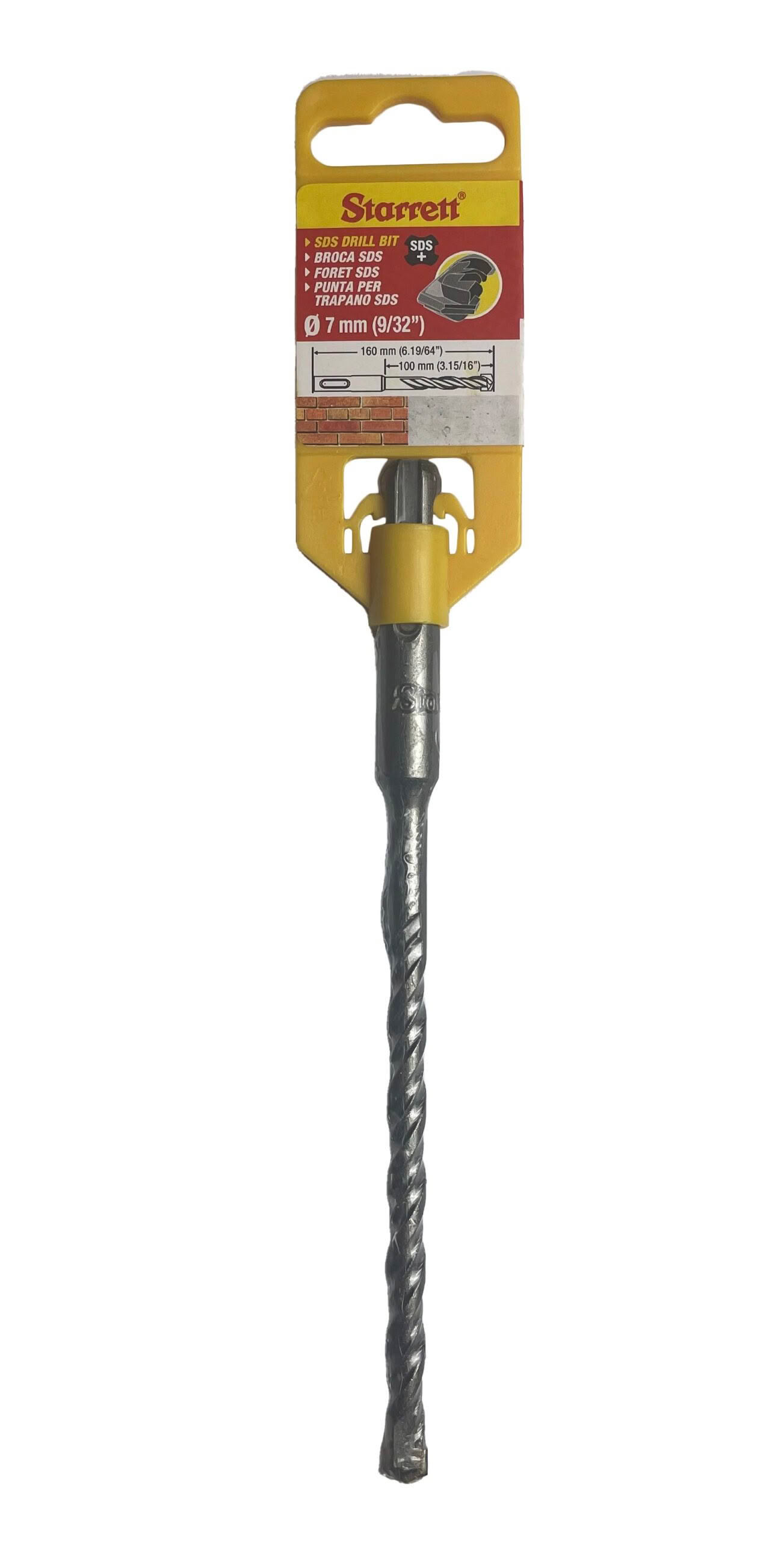 SDS 2 point drill 7mm X 160mm