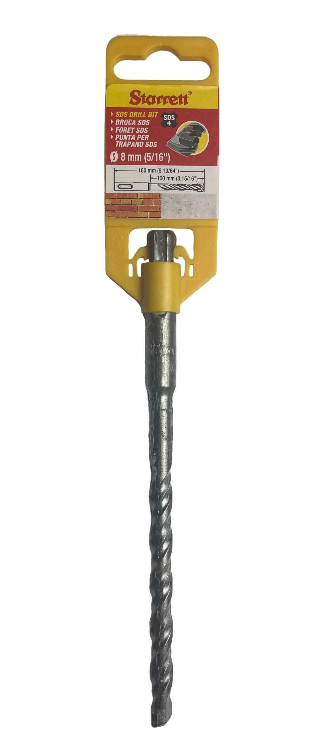 SDS 2 point drill 8mm X 160mm