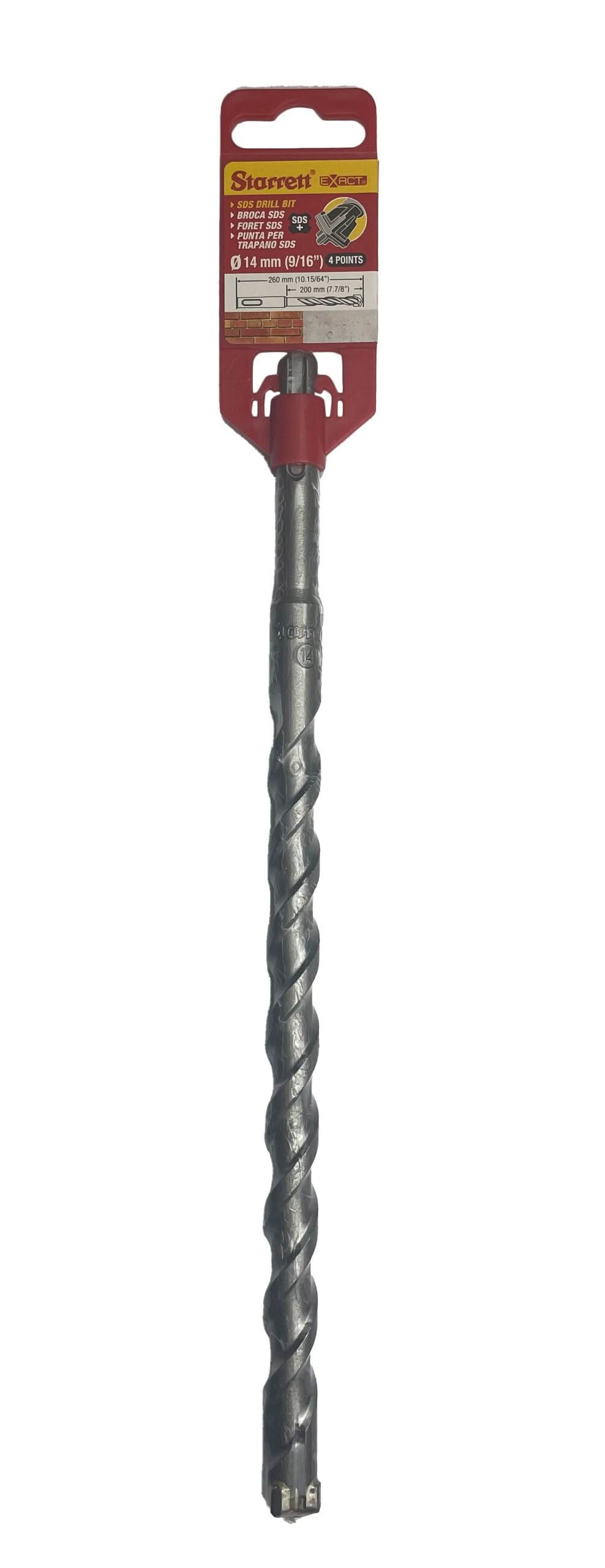 SDS 4 point drill 14mm X 260mm